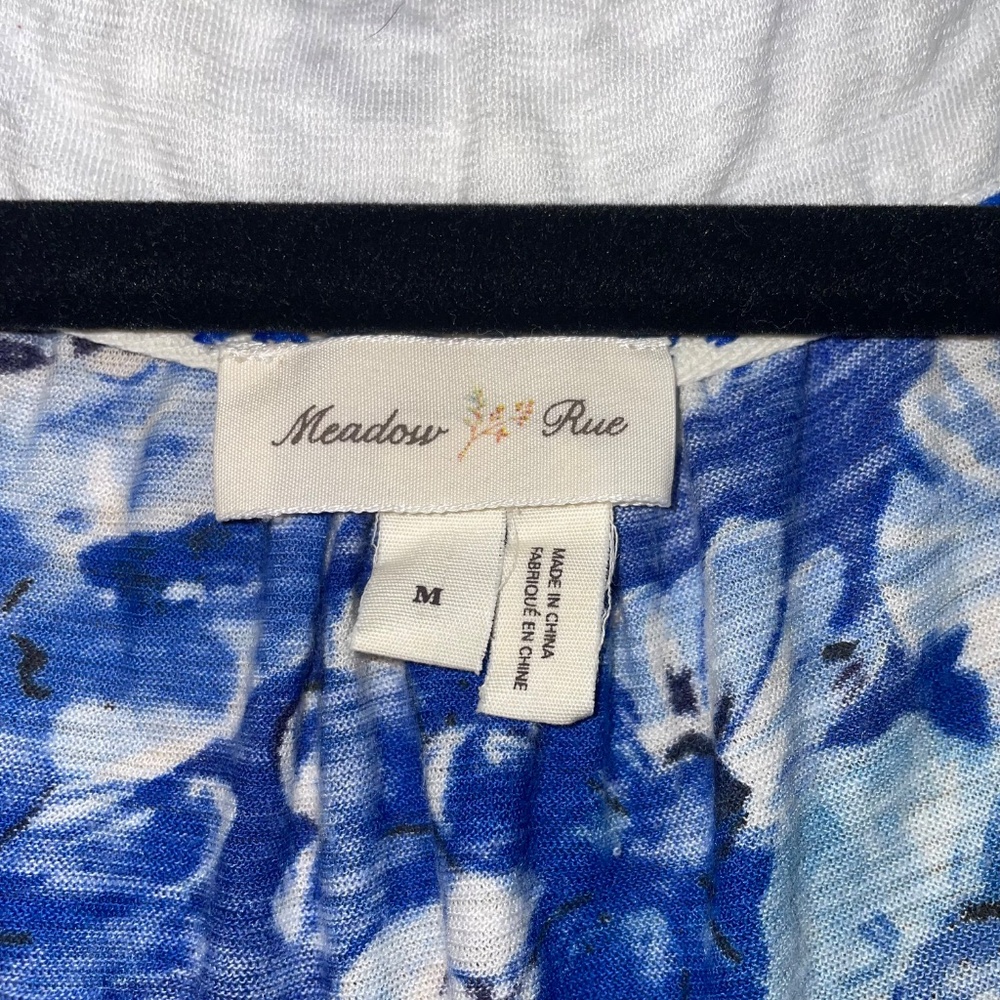 MEADOW RUE Anthropologie Embroidered Cami Tank Cotton Boho Mediterranean Coastal - Picture 5 of 12